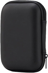 Hard Shell EVA Storage Case for R36S/R35S Retro Game Console – Zipped Organiser for Cables & Earphones, Black