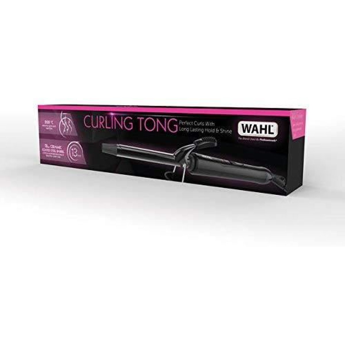 Wahl Ceramic Curling Tong with 13mm Barrel & 2.5m Swivel Cord – Quick Heat Hair Curler for Tight Curls