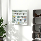 5-Tier Glass Door Display Cabinet with Adjustable Shelves – Dust-Free Collectables Storage, White