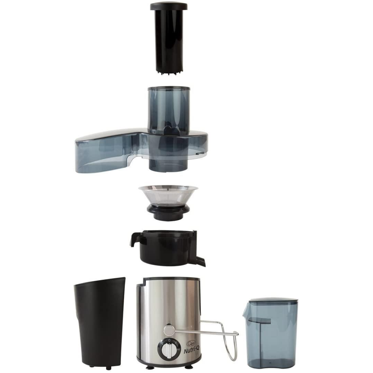 Nutri-Q Whole Fruit Juice Extractor with Dual Speed & Pulse, Extra Large Chute – Stainless Steel Juicer, 34730