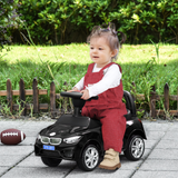 HOMCOM Ride-On Car for Toddlers with Steering Wheel, Horn & Under-Seat Storage – Foot-to-Floor Slider, Black