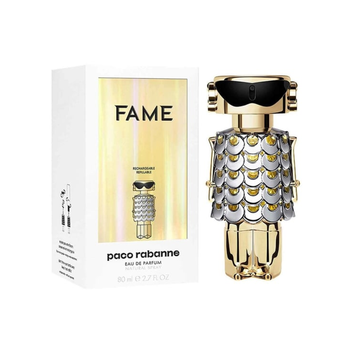 Paco Rabanne Fame le Parfum 80ml – Floral, Woody Fragrance for Women