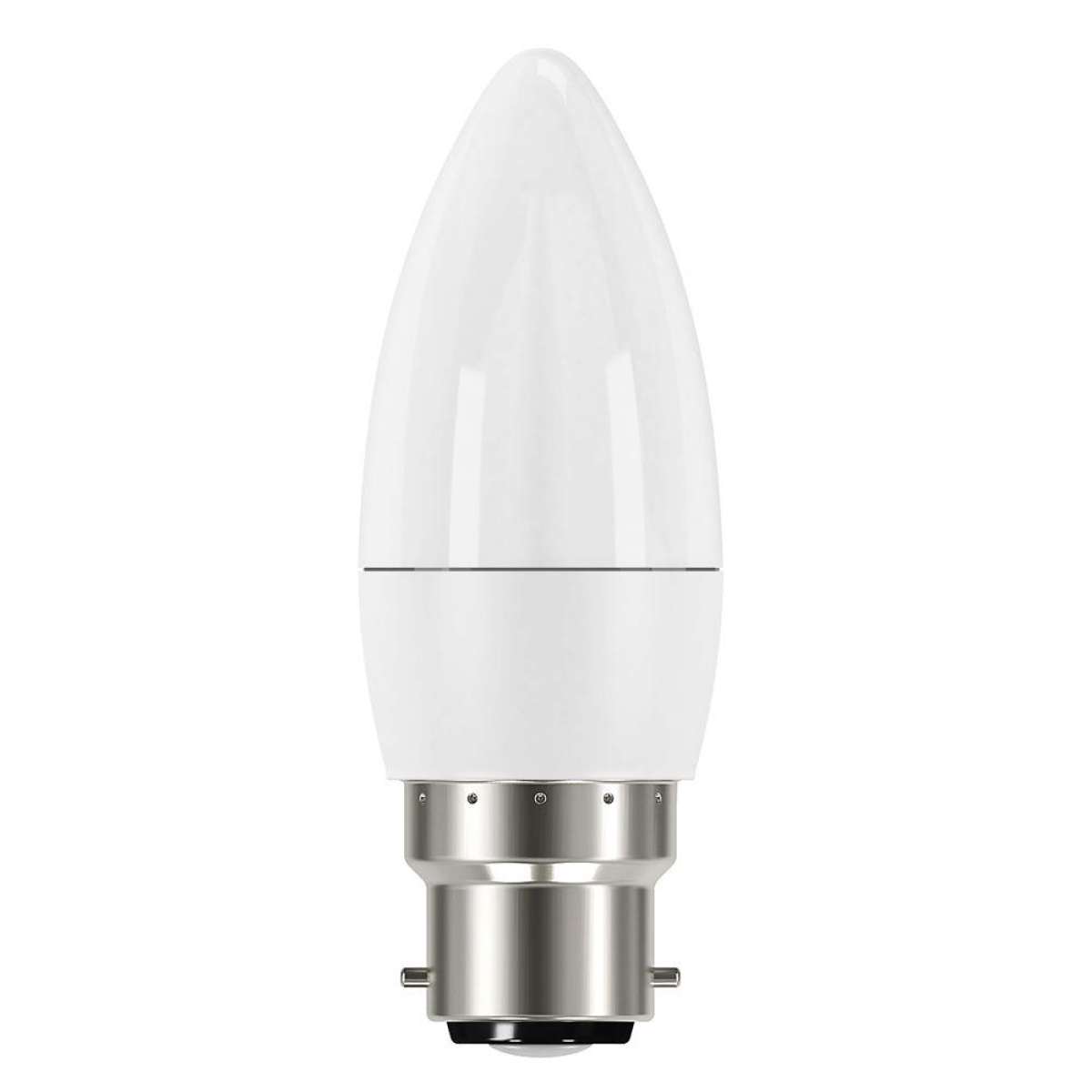 Eveready S17375 LED Candle Bulbs, B22 Bayonet, 7.3W (60W Equivalent) 806lm Warm White – Pack of 5