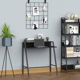 HOMCOM Computer Desk with Two-Tier Worktop and Upper Storage Shelf – Home Office Study Table, 85cm
