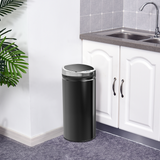 HOMCOM 42L Stainless Steel Sensor Kitchen Bin with Removable Inner Bucket – Black
