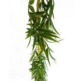 Leaf 180cm Artificial Bamboo Hanging Garland with Wired Stems – Realistic Foliage for Doorways and Ceilings