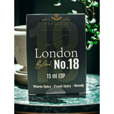 Livfragrance Blend No.18 London Eau de Parfum Oil-Based Leather, Spice & Tobacco Travel Fragrance 15ml – Leather & Tobacco, Oud Fragrance for Men
