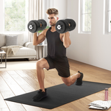 HOMCOM 30kg Adjustable Dumbbell Set with Connecting Rods & Non-Slip Grips – Home Gym Hand Weights, Black