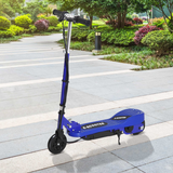 HOMCOM Folding Kids Electric Scooter with Adjustable Height & PU Wheels – Battery Powered, Ages 7-14