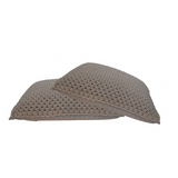 Artisan Furniture Myra Cushion Set of 2 – Woven Design Scatter Cushions with Plump Filling, Grey