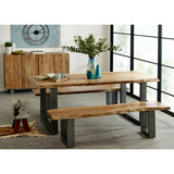 Baltic Live Edge Dining Table, 2m Solid Wood Family Table – Natural Organic Edges