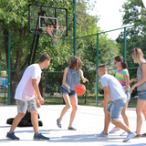 SPORTNOW Adjustable Basketball Hoop with Weighted Base & Wheels, 2.4–2.9m – Freestanding Basketball Stand