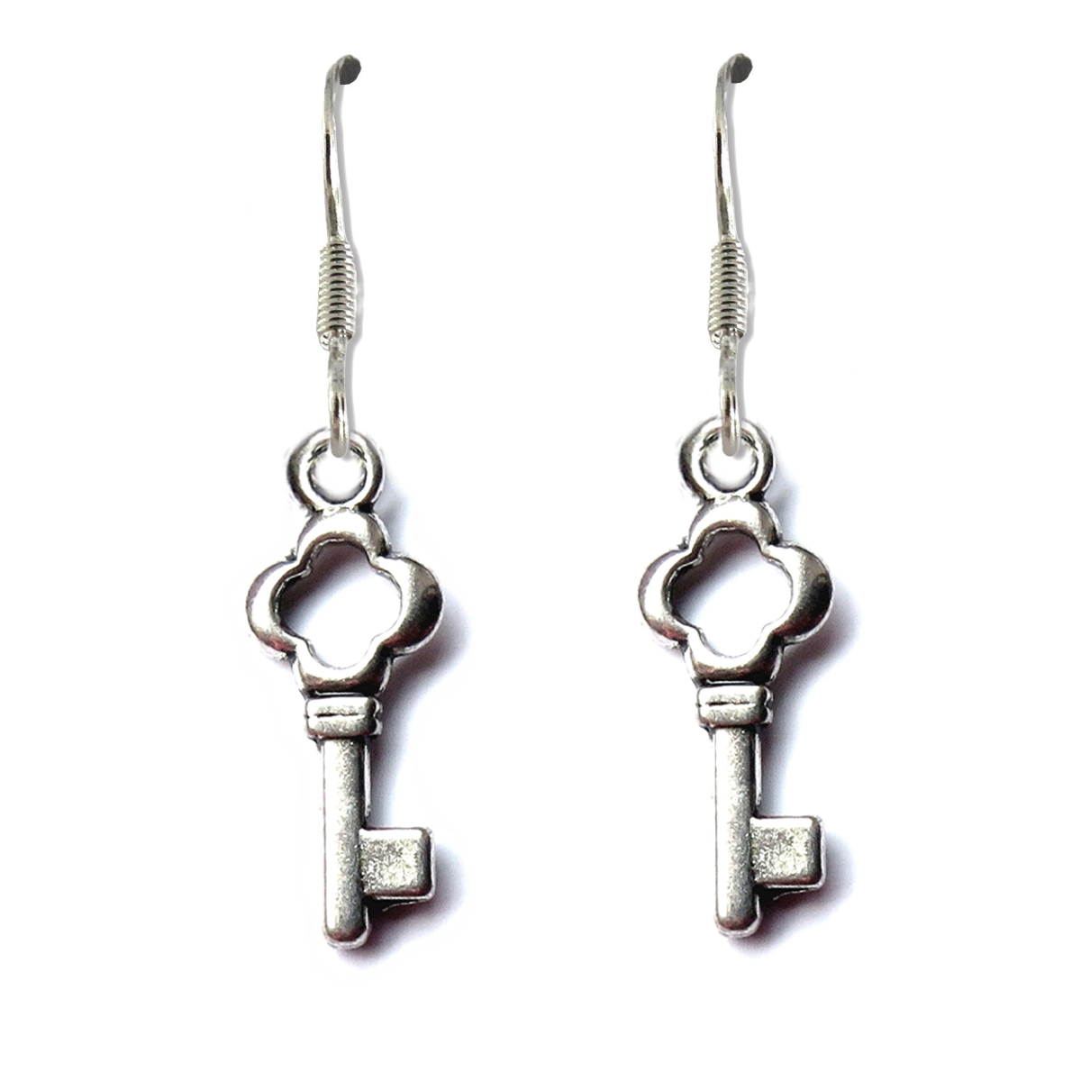 Aye Do Gifts Key Drop Earrings – Silver Plated Key Charm, Nickel Free Hooks, Keepsake Gift