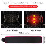 Neoprene Waist Trimmer Belt with Phone Pocket, Adjustable One Size – Workout Sweat Belt, Pink/Black