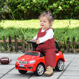 HOMCOM Toddler Ride-On Car with Foot-to-Floor Sliding, Lights, Music & Storage – Ages 18-36 Months, Red