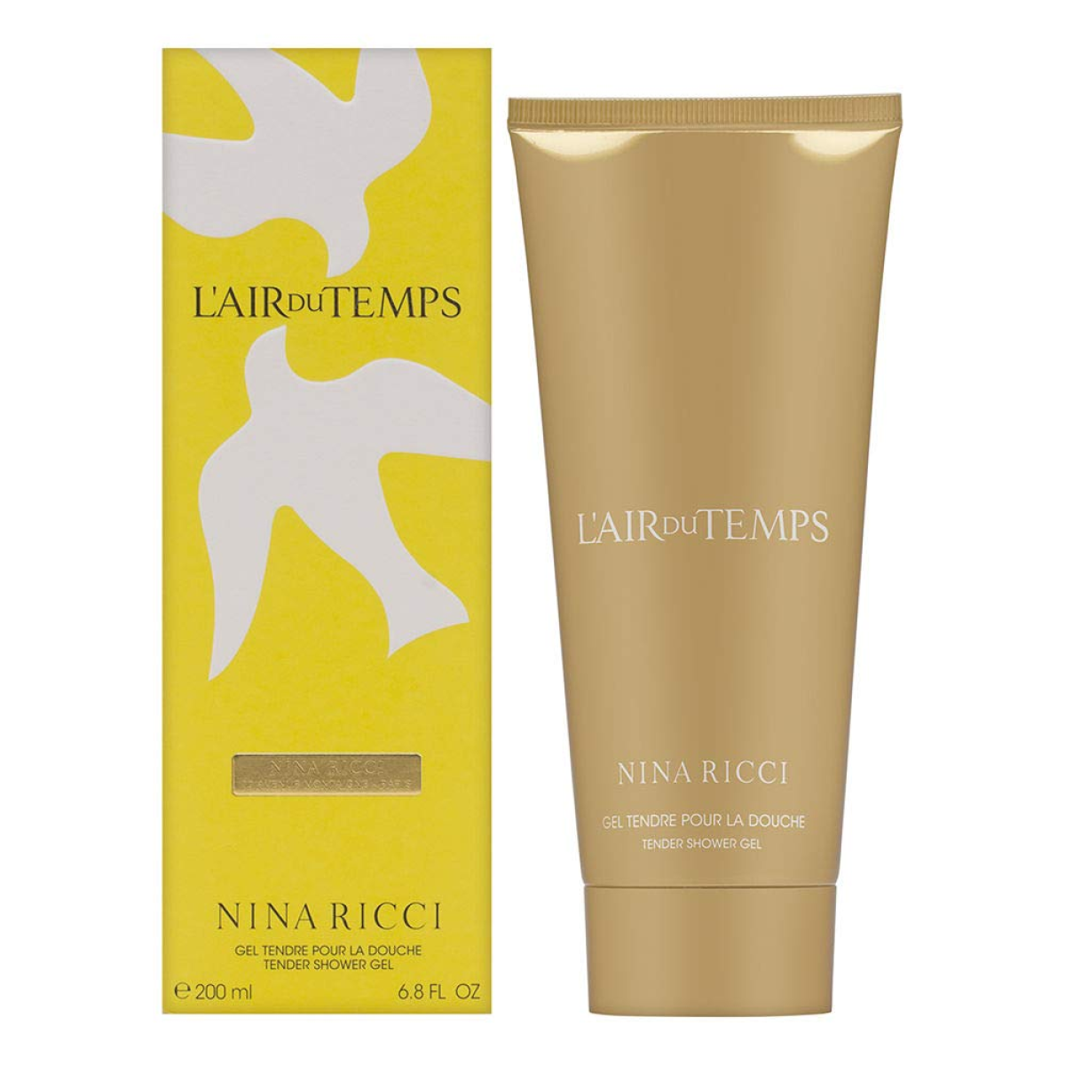 Nina Ricci L'Air du Temps Tender Shower Gel 200ml – Soft Floral Body Cleanser for Women