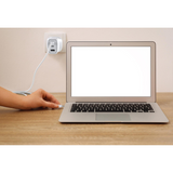 WYEFLUX 67W GaN III Power Adapter with Dual USB-C & USB-A Ports – Quick Charge Multiple Devices, Black