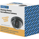 Eagle Dummy Dome Surveillance Camera with Red Blinking LED – Easy Wall or Ceiling Mount, No Wiring
