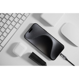 Wyeflow USB-A to USB-C 65W Fast Charging & Data Cable with LED Display – CarPlay Compatible, 1m, Black