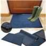 Barrier Mat with Non-Slip Nitrile Rubber Backing, 60 x 160cm – Dirt Trapping Entrance Mat, Blue