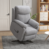 HOMCOM Power Lift Chair Electric Riser Recliner with Remote Control and Footrest, Grey