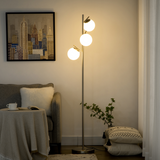 Modern 3-Light Tree Floor Lamp – Silver