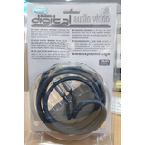 SKYTRONIC Digital Audio Video Scart to 2 Phono Cable 109.205 – Gold Plated Contacts, Shielded