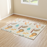 Foldable Baby Play Mat – Reversible Animal Foam Crawling Mat, 196 x 176 cm