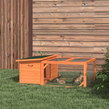 Wooden Rabbit Hutch with Run – Weather-Resistant Outdoor Small Animal House for Rabbits and Guinea Pigs