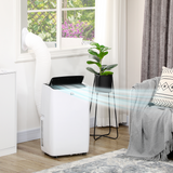 HOMCOM 14,000 BTU Portable Air Conditioner with Remote, 24H Timer and 3 Speeds – Cooling and Dehumidifying