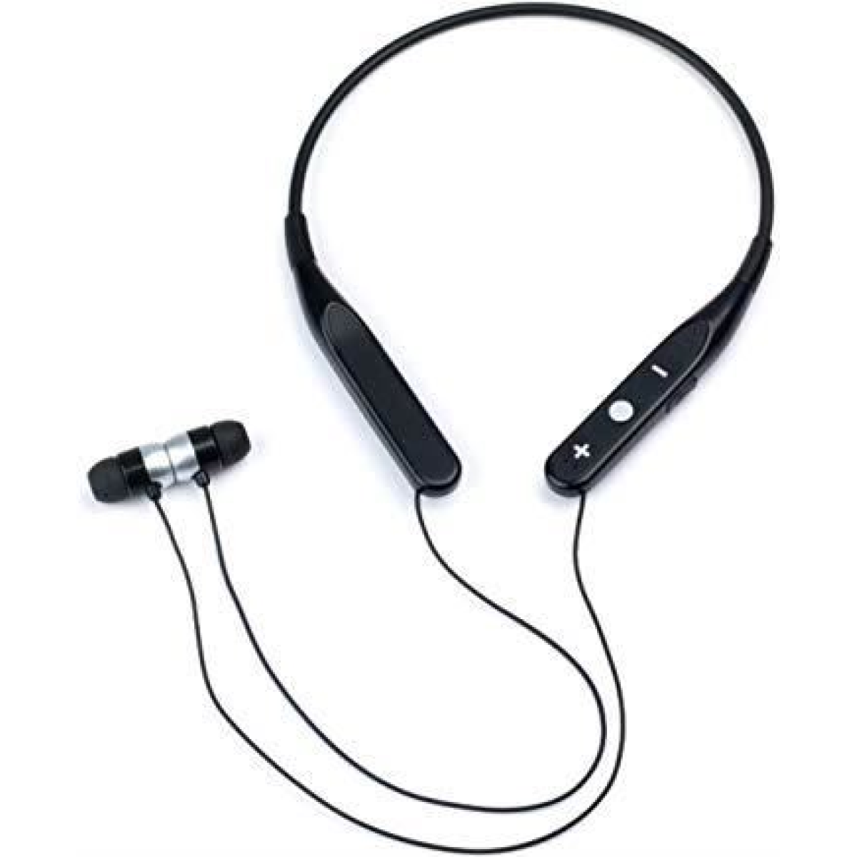 Intempo EE4301 Bluetooth Neckband Earphones with Cushioned Earbuds & Magnetic Design – Sports Earphones, Black