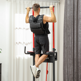 SPORTNOW 30kg Adjustable Weighted Vest with 30 Removable Metal Weights – Running Weight Vest, Black