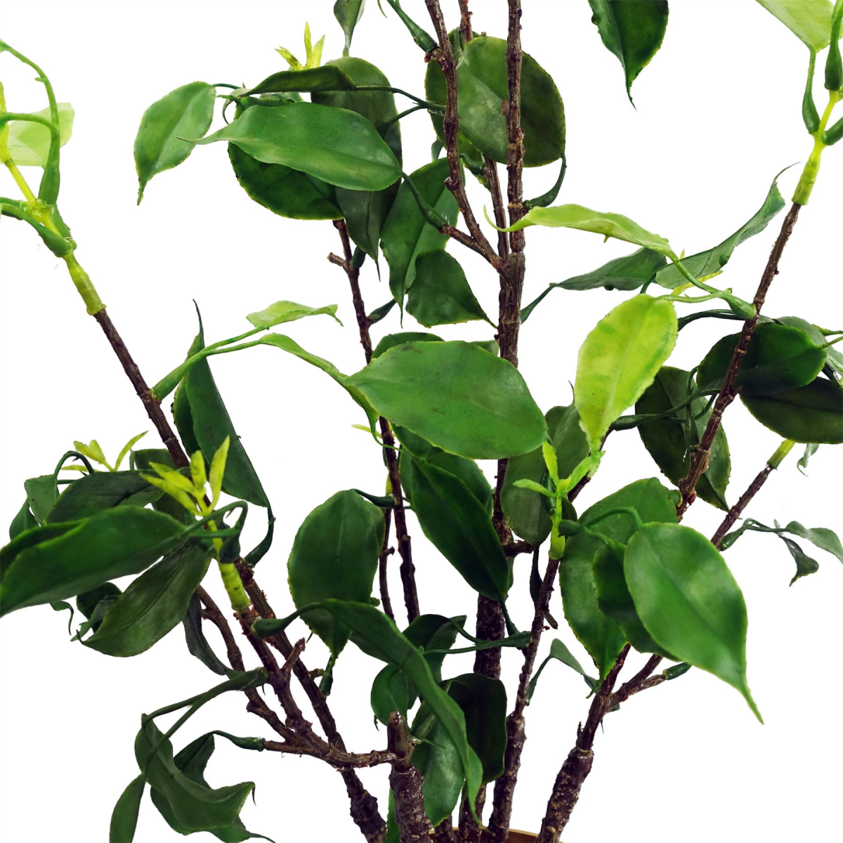 Artificial Banyan Bonsai Ficus Tree, 60cm in Plastic Pot with Gravel – Wired Stems, Low-Maintenance Décor