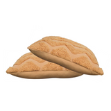 Artisan Furniture Zig-Zag Embossed Cushion Set of 2 with Zip Fastening and Hollowfibre Filling, Mustard