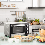 HOMCOM 16L Mini Oven with Grill, 1400W & 60-Minute Timer – Compact Toaster Oven, 100–230°C