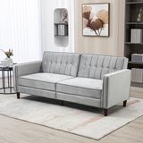 HOMCOM sofa bed converted into bed mode