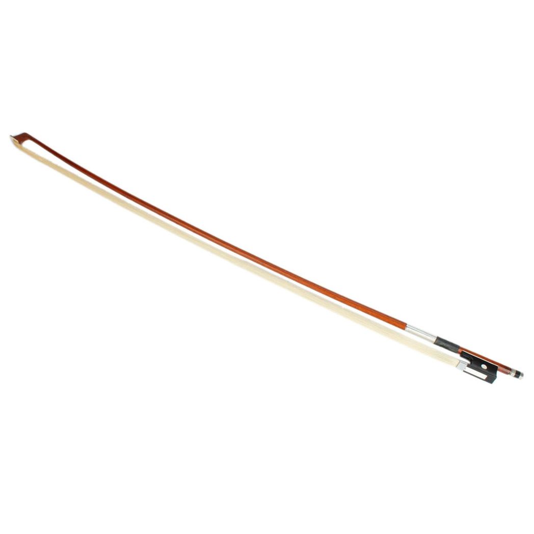 4/4 Arbor Violin Bow with Mongolian White Horsehair & Black Handle – Handmade Full Size Bow, 74cm