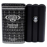 Cuba Prestige Black Eau de Toilette Spray 90ml – Fresh & Citrus, Floral Fragrance for Men