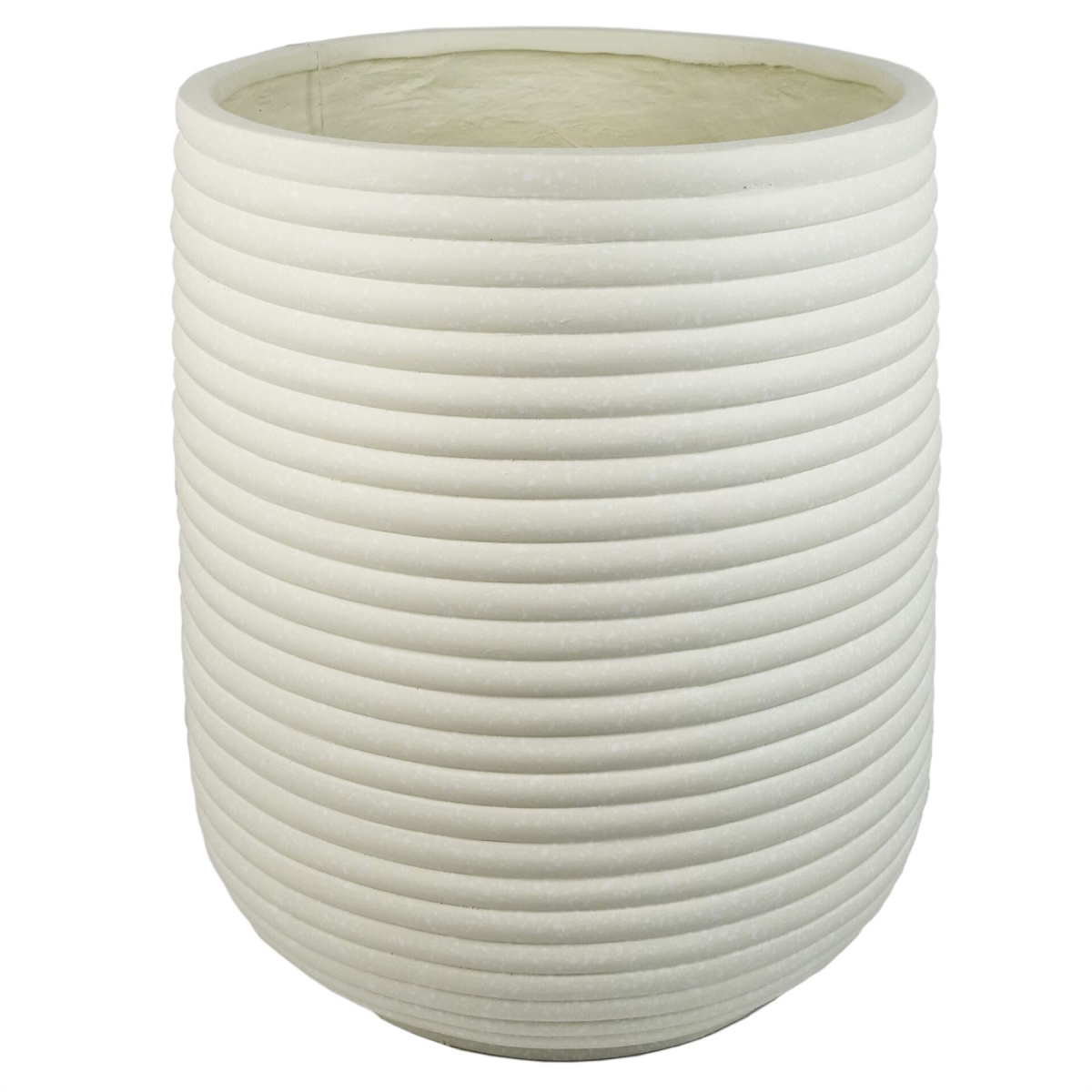 46cm x 40cm Mikos Extra Large Ridged Composite Planter – Stone Colour