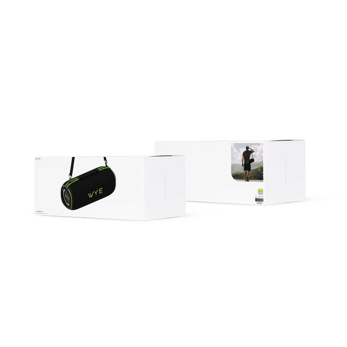 WYE 120W High Fidelity Wireless Bluetooth Speaker with RGB Lighting, IPX6 Waterproof & USB-C – Black