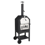 Outdoor Wood-Fired Pizza Oven Kit with Pizza Stone, Peel & Grill Rack – Portable Garden & Camping Pizza Oven