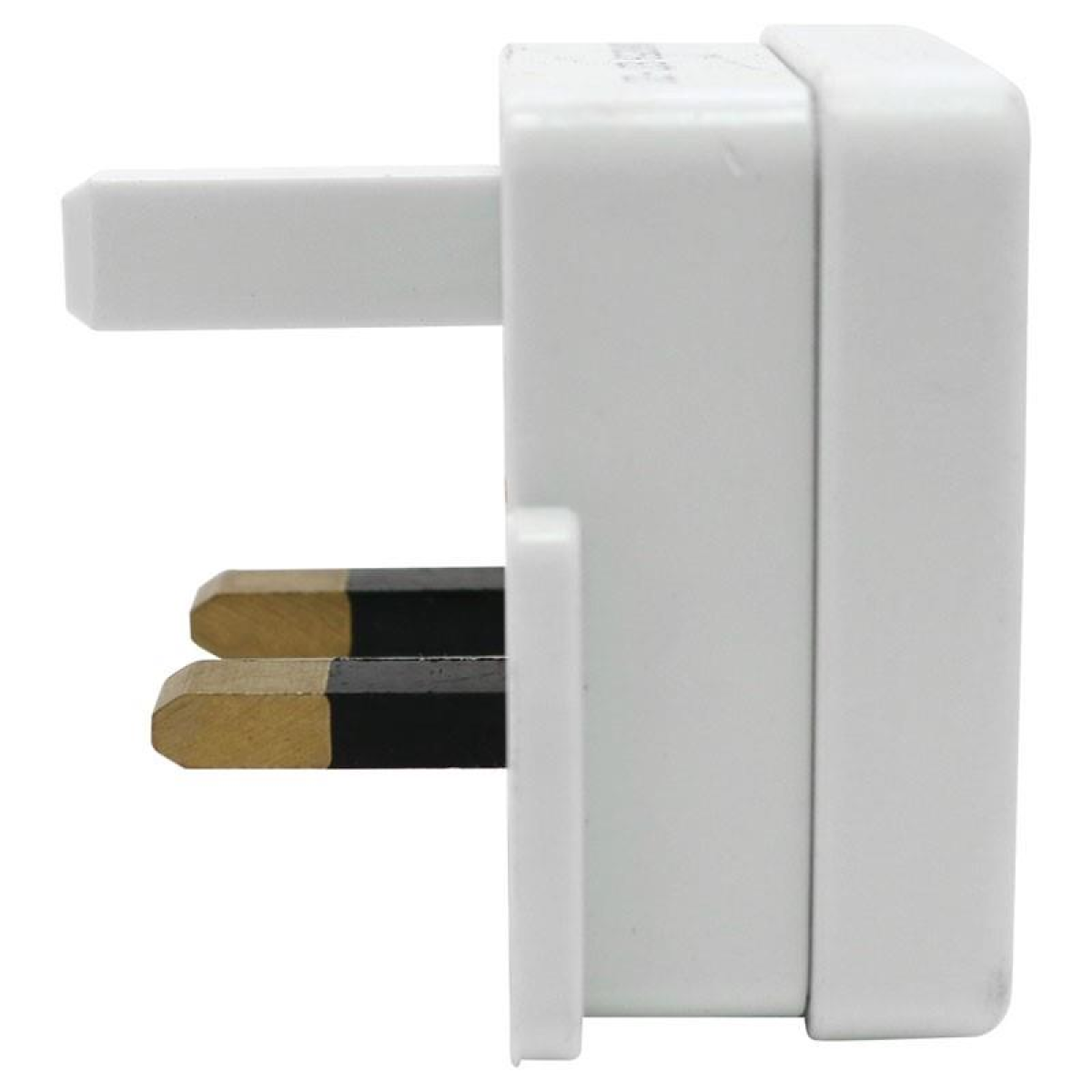 Daewoo Shaver Adapter 10 Pack – 2 Pin to 3 Pin Plug Converter with 1A Fuse, White