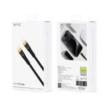 Wyeflow 100W USB-C to USB-C Ultra Fast Charging & Data Cable with Gold Pins – Braided, 1m, Black