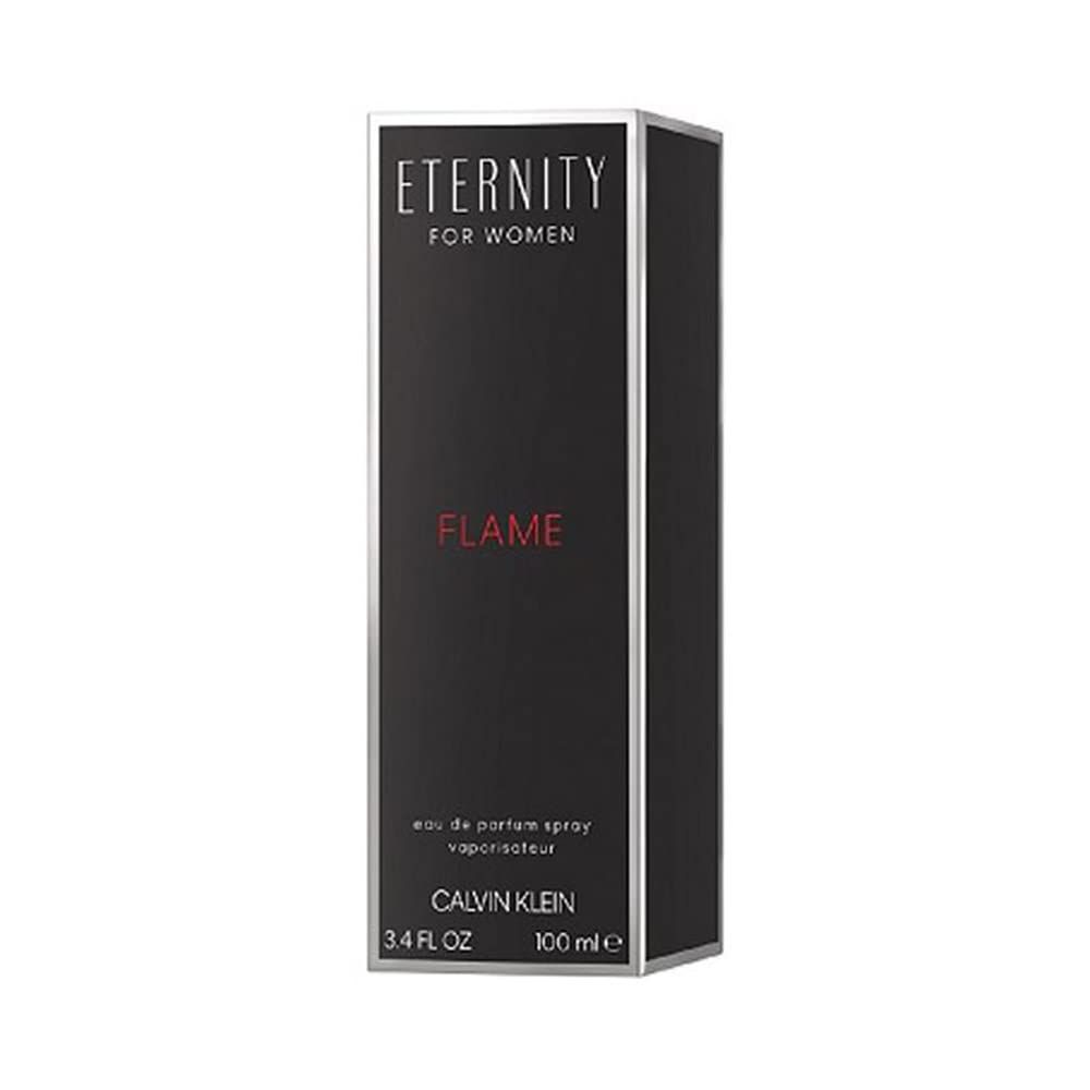 Calvin Klein Eternity Flame Eau de Parfum Spray 100ml – Floral, Fresh & Citrus Fragrance for Women