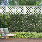 12 Piece Artificial Boxwood & Rhododendron Privacy Panels – Greenery Backdrop for Garden & Balcony, 3 sq m