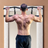 SPORTNOW Multi-Grip Doorway Pull Up Bar with Non-Slip Grips – Chin Up & Push Up Bar for Home Gym, Black