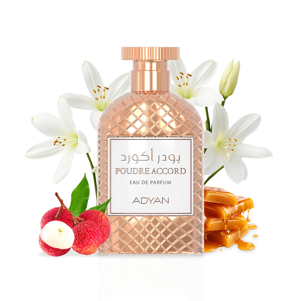 Adyan Poudre Accord Eau de Parfum 100ml – Unisex Neroli, Orange Blossom & Caramel Fragrance