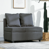 HOMCOM sofa bed chair unfolded into a bed