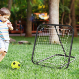 HOMCOM Angle Adjustable Rebounder Net Goal Training Set – Football & Baseball Practice, Foldable Frame