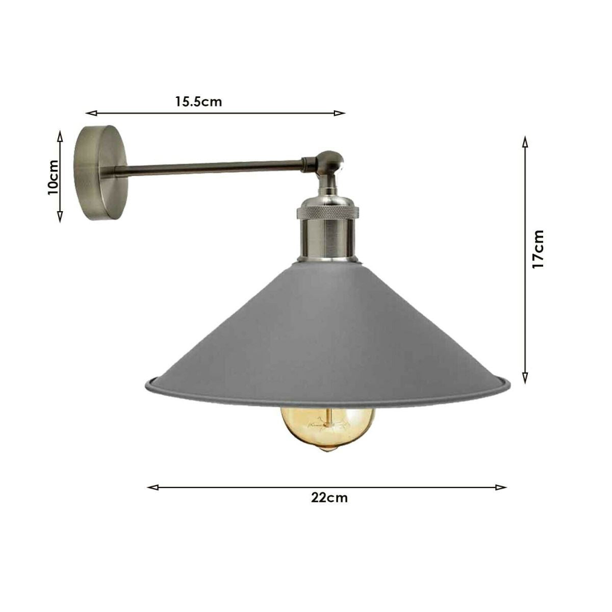 Industrial Grey Retro Wall Sconce